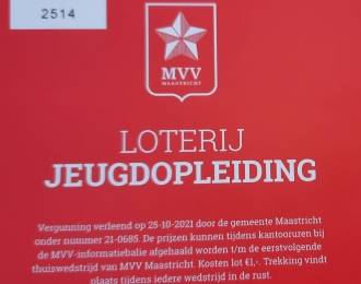 Uitslag loterij MVV-Telstar