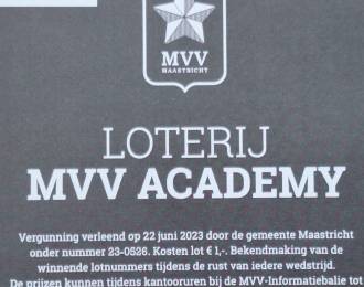 Uitslag loterij MVV-FC Dordrecht